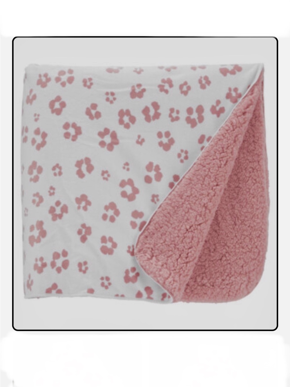 Carter's Baby Dusty Rose Floral Reversible Sherpa Blanket